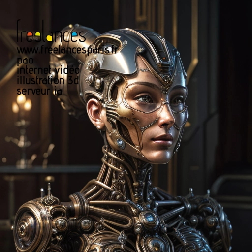 Pao internet vidéo illustration 3d serveur intelligence générative freelance paris studio de création 63W4SE30